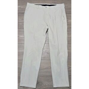 Vineyard Vines Performance Chino Pants Mens 38x30 White Preppy Golf Nylon